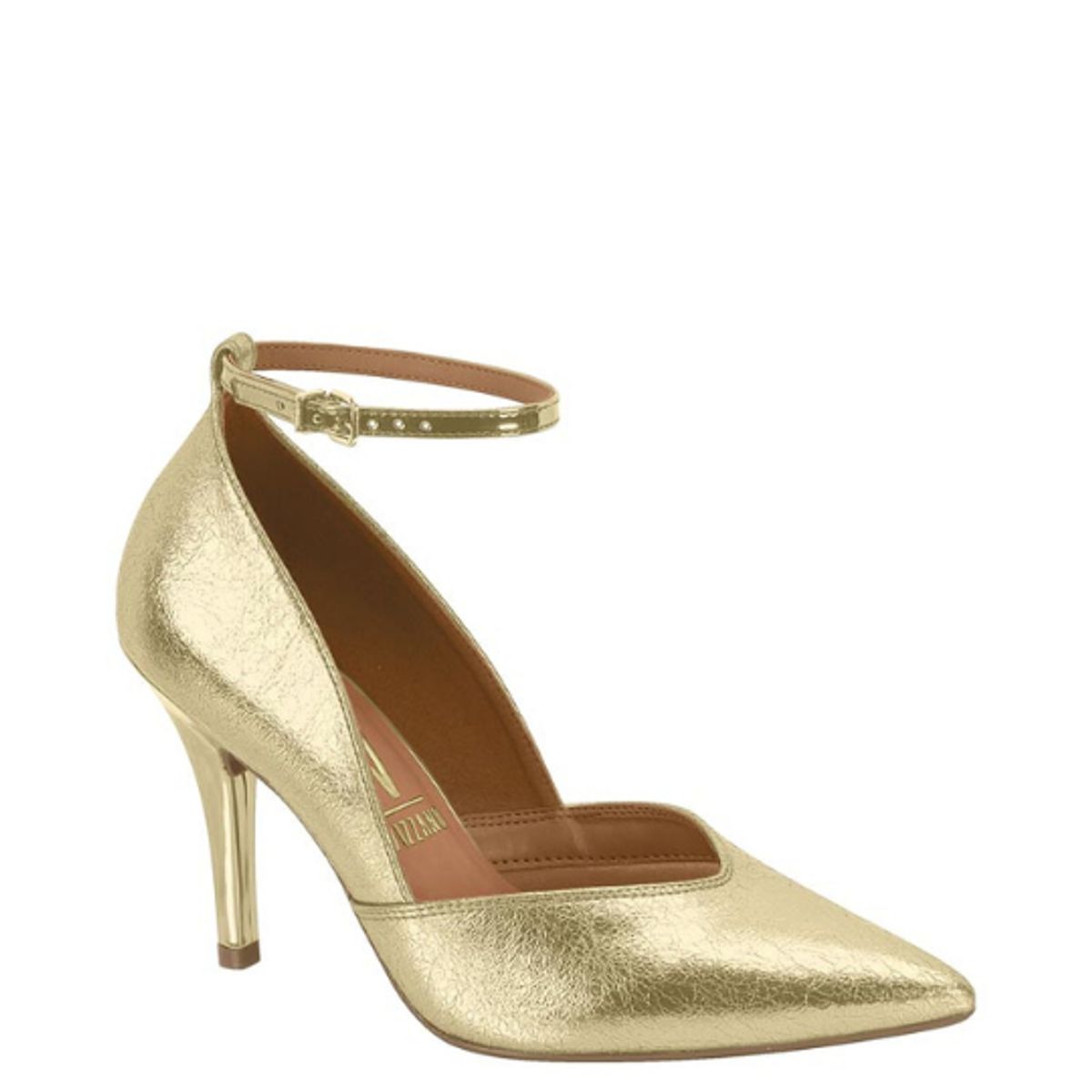 VIZZANO - Zapato Mujer Taco Aguja Stiletto Dorado Vizzano