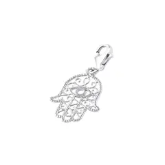 JB JOYAS BARON - Colgante de Plata Esterlina 925 Mano de Fatima