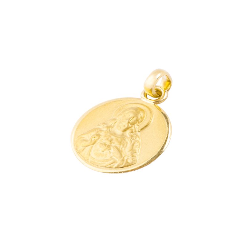 JB JOYAS BARON - Colgante de Oro 18kt Sagrado corazón mediano