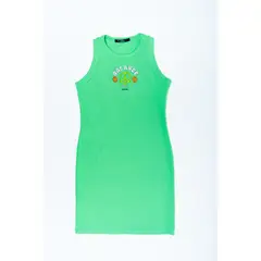 CACAO - Vestido Asti Entallado C/Print Verde