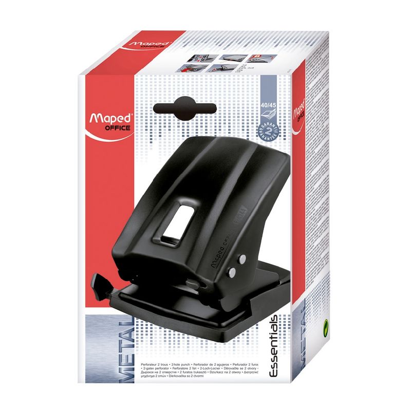 MAPED - Perforadora grande metálica 40 a 45 hojas