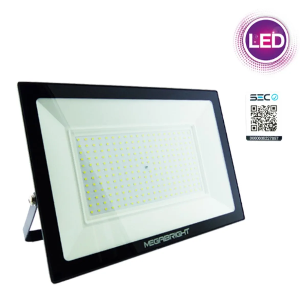 MEGABRIGHT - Foco Halogeno LED 200W Megabright Telco Flat Luz Fria Certificado