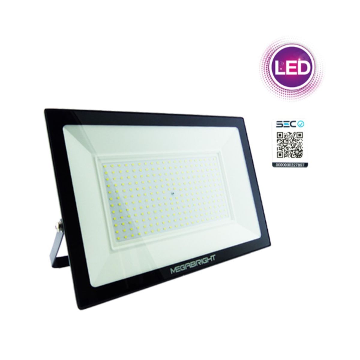 MEGABRIGHT - Foco Halogeno LED 200W Megabright Telco Flat Luz Fria Certificado