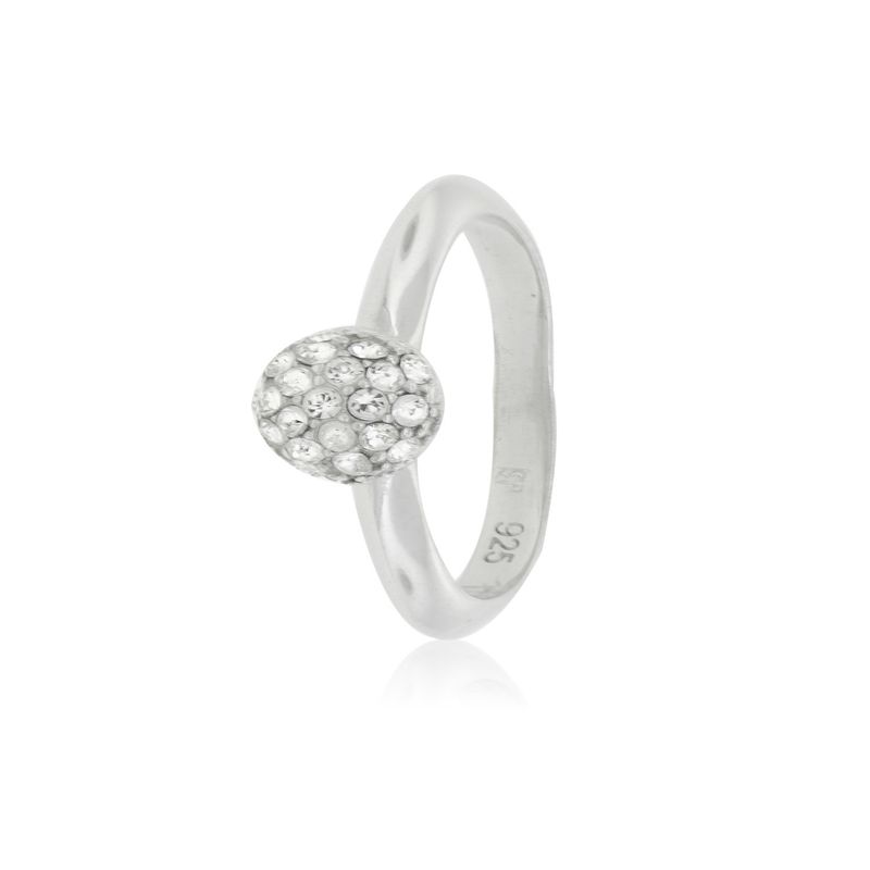 JB JOYAS BARON - Anillo de Plata Esterlina 925 Boton Circon