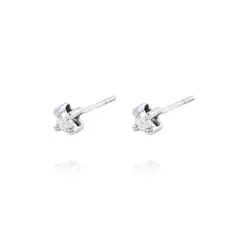 JB JOYAS BARON - Aros de Diamantes Oro 18 Kt. Modelo Solitario 22 Puntos