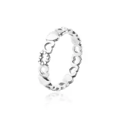 JB JOYAS BARON - Anillo de Plata Esterlina 925 Corazones 1