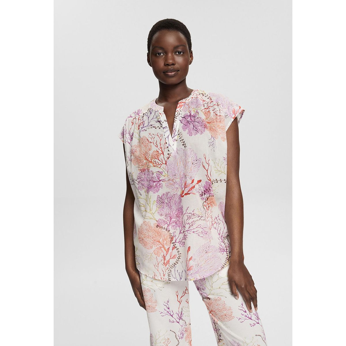 ESPRIT - Blusa Ligera Con Estampado Esprit ESPRIT