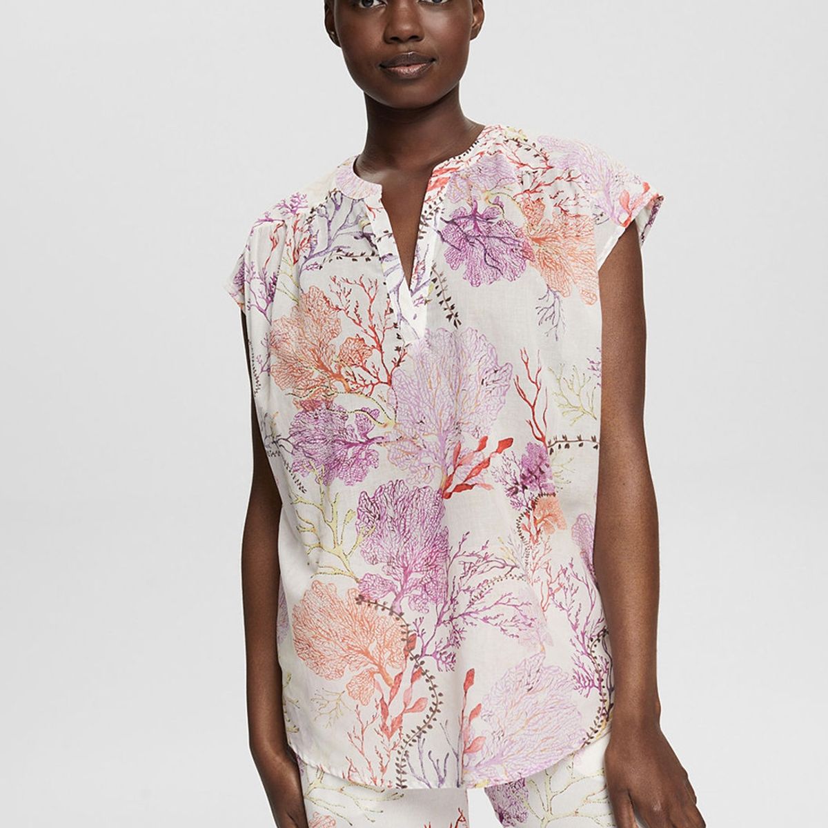 ESPRIT - Blusa Ligera Con Estampado Esprit ESPRIT