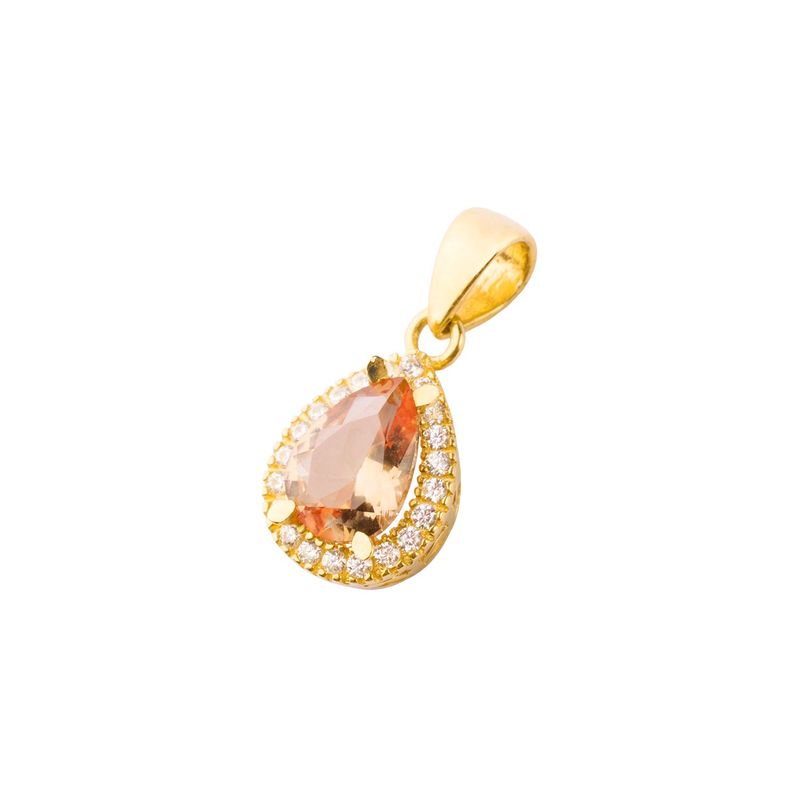 JB JOYAS BARON - Colgante de Oro 18kt Gota Topacio