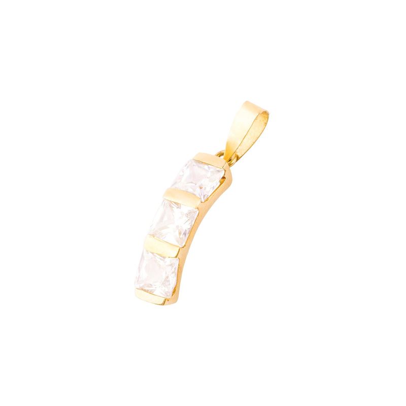 JB JOYAS BARON - Colgante de Oro 18kt Circon AUA