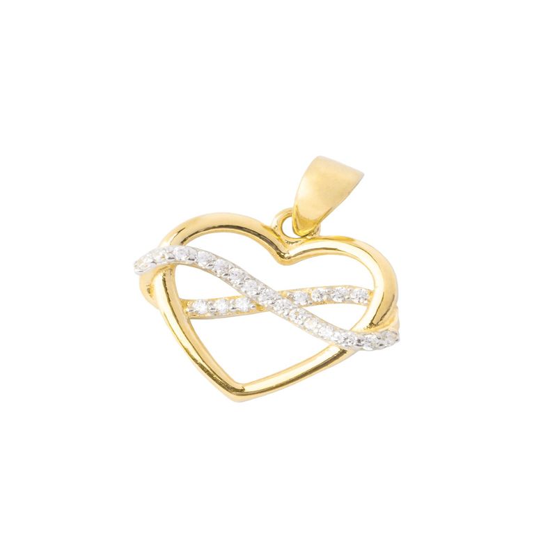 JB JOYAS BARON - Colgante de Oro 18kt Corazon Infinito