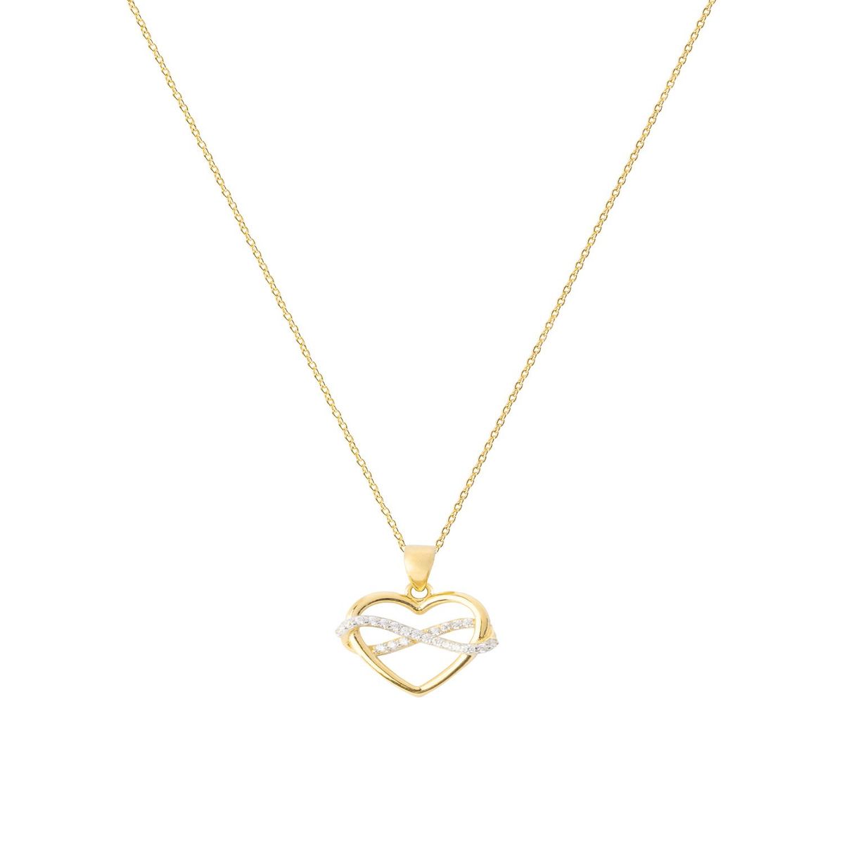 JB JOYAS BARON - Colgante de Oro 18kt Corazon Infinito