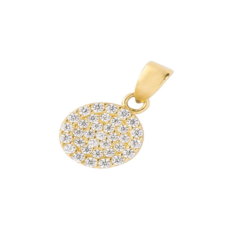 JB JOYAS BARON - Colgante de Oro 18kt Circulo Plano