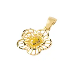 JB JOYAS BARON - Colgante de Oro 18kt Flor Remolino
