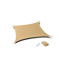 Toldo Vela Sombra Anti-Uv Cuadrado 5x5 Beige
