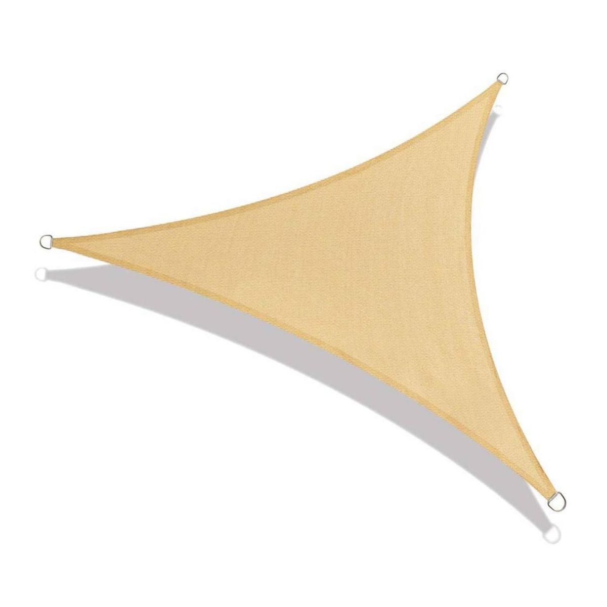 GENERICO - Toldo Vela Sombra Anti-Uv Triangular 3x3x3  Beige