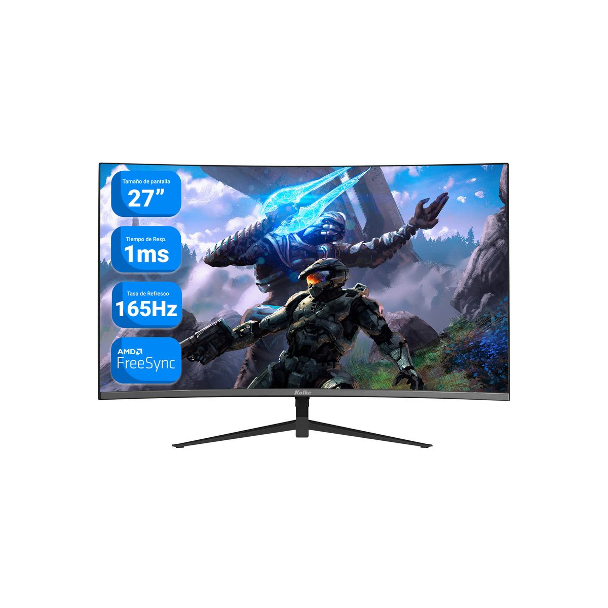 KOLKE - Monitor Gamer Curvo Kolke 27 Full HD 165Hz 1ms Freesync