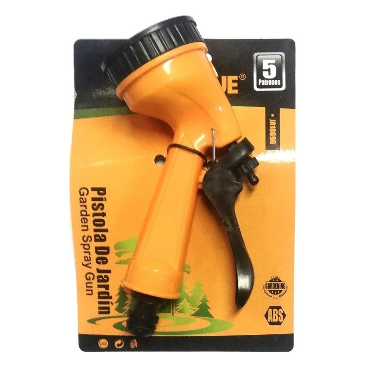GENERICO - Pistola De Riego Jardín 5 Posiciones