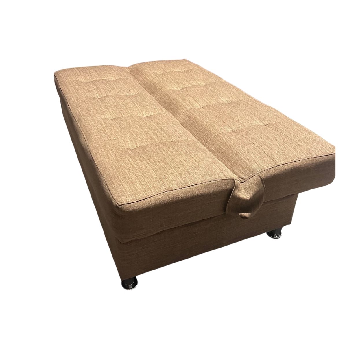 MUEBLES HVM - Futon Cama Baul Patagonia 15P Cafe Lino Pmadera