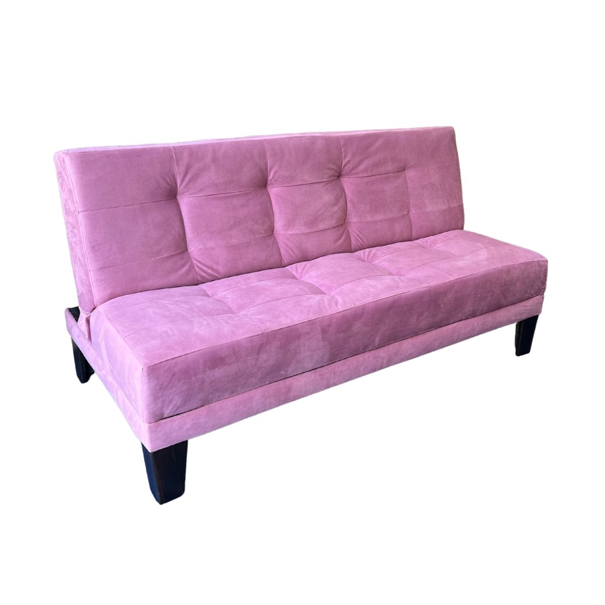 MUEBLES HVM - Futon Cama Patagonia 15P Palo Rosa  Felpa Pmadera
