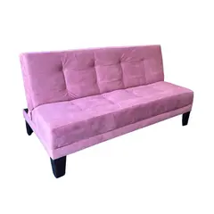 MUEBLES HVM - Futon Cama Patagonia 15P Palo Rosa Felpa Pmadera