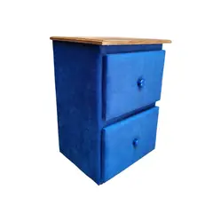 MUEBLES HVM - Velador dos Cajones Juvenil Hvm Azul