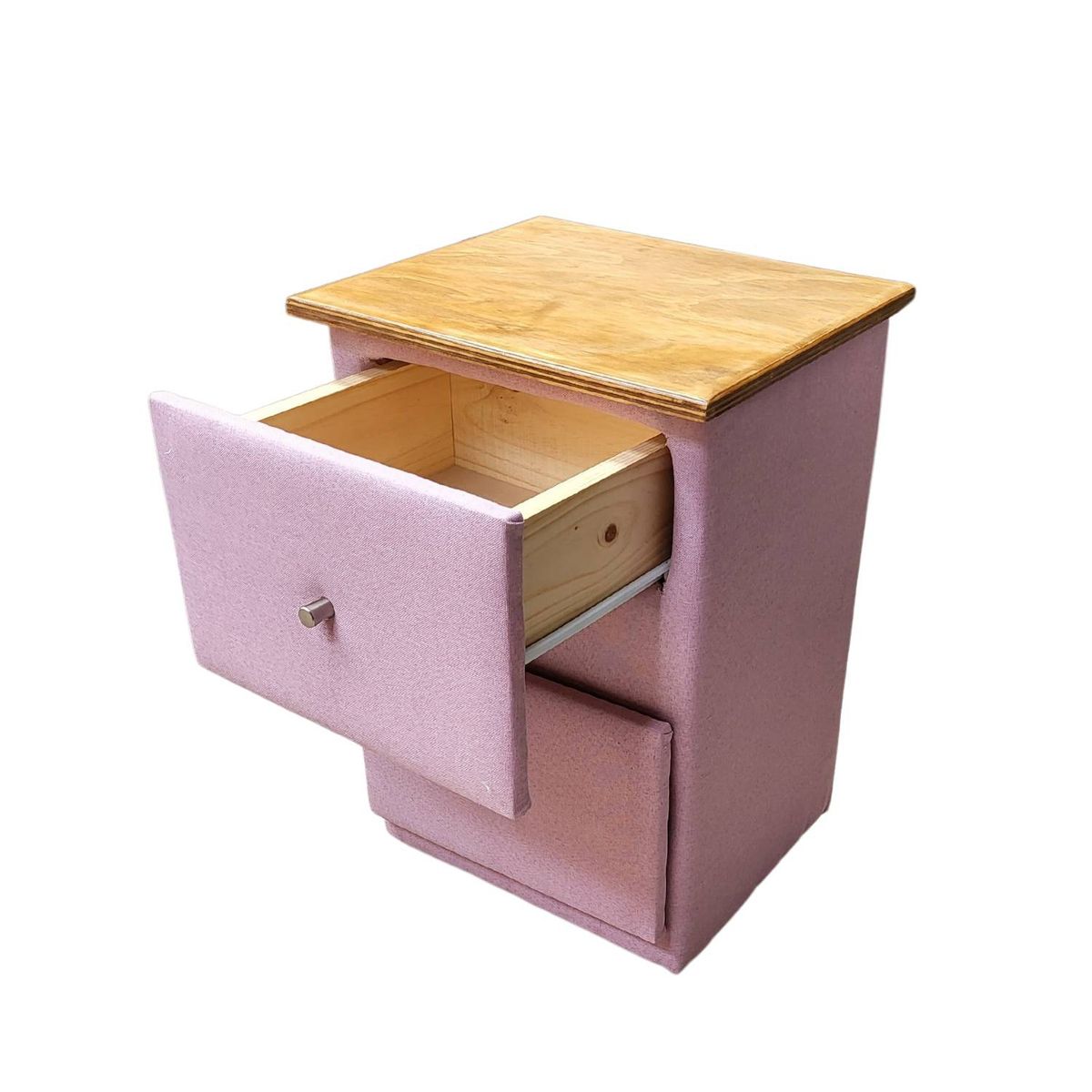 MUEBLES HVM - Velador dos Cajones  Juvenil Hvm Palo Rosa