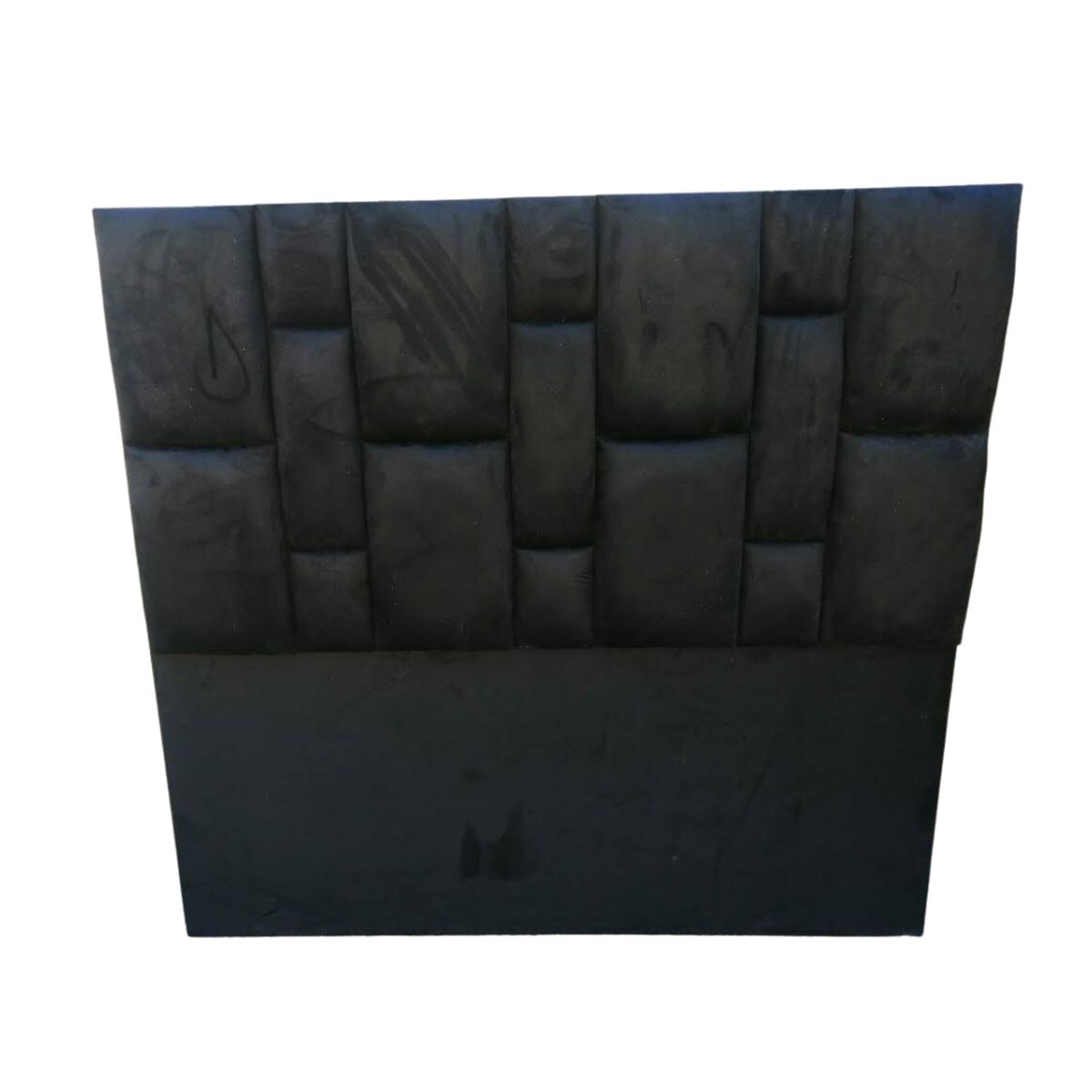 MUEBLES HVM - Respaldo Rolex  a Piso HVM 2P Negro  Felpa