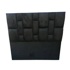 MUEBLES HVM - Respaldo Rolex a Piso HVM 2P Negro Felpa