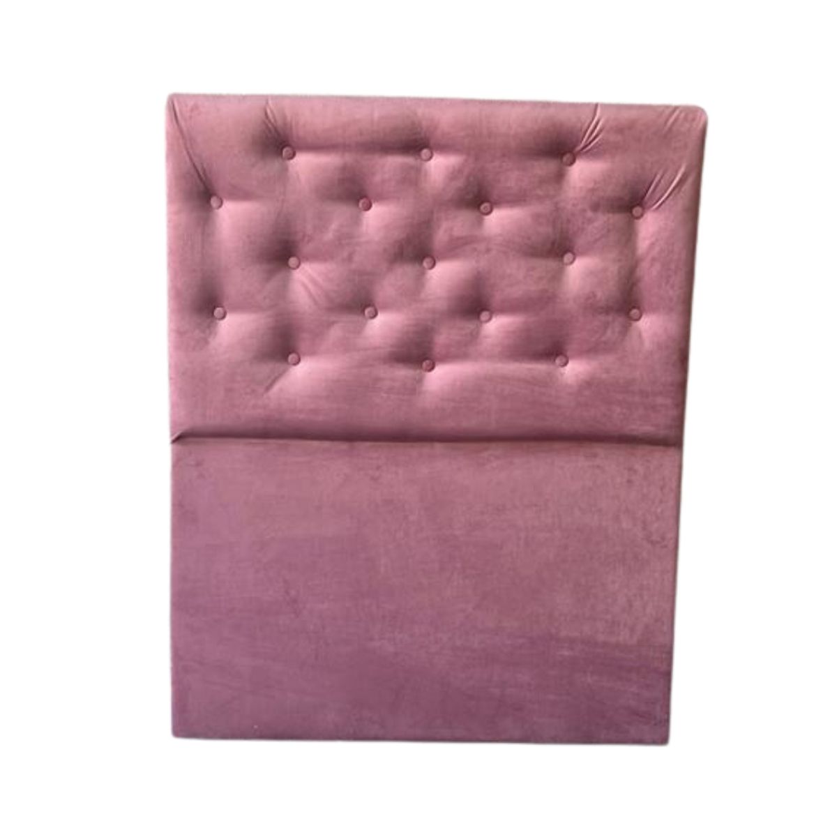 MUEBLES HVM - Respaldo HVM 1P Felpa Palo Rosa