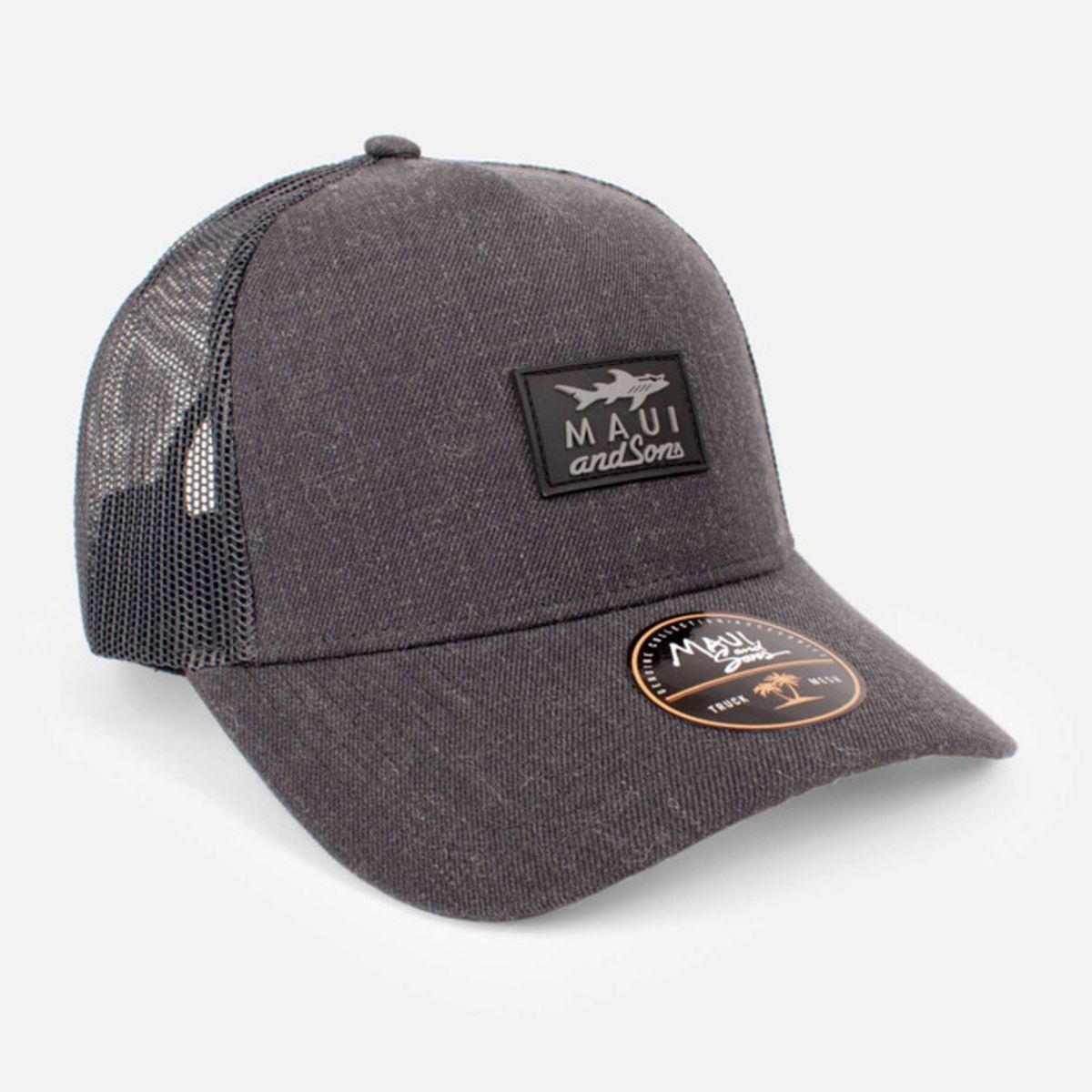 MAUI AND SONS - Jockey Shark Trucker Gris Melange Hombre Maui and sons
