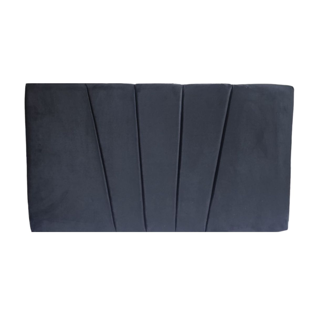 MUEBLES HVM - Respaldo HVM 1P Felpa Negra Lineal Felpa