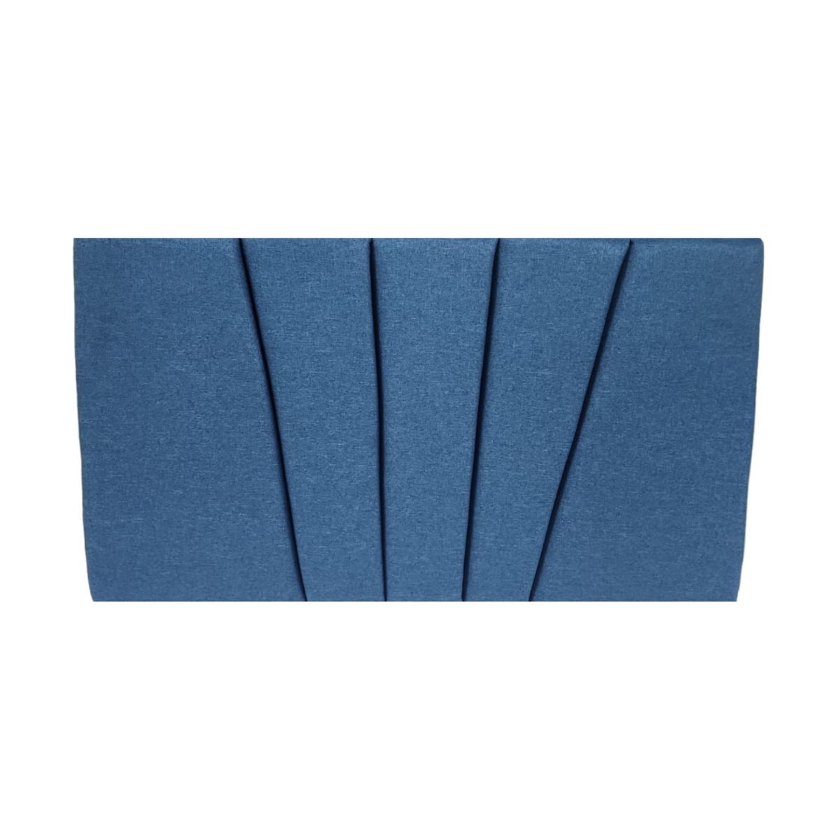 MUEBLES HVM - Respaldo HVM 1P Felpa Azul Petroleo Lino  Lineal Felpa