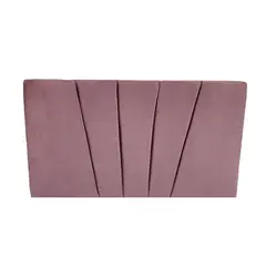 MUEBLES HVM - Respaldo HVM 1.5 P Felpa Palo rosa Lineal Felpa