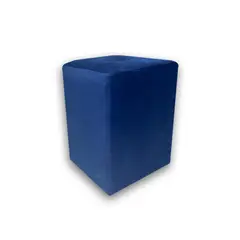 MUEBLES HVM - Puff Azul felpa