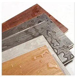 GENERICO - Pack 10 Lamina Pared Madera Vinilico Adhesivo Piso Gris SG100252