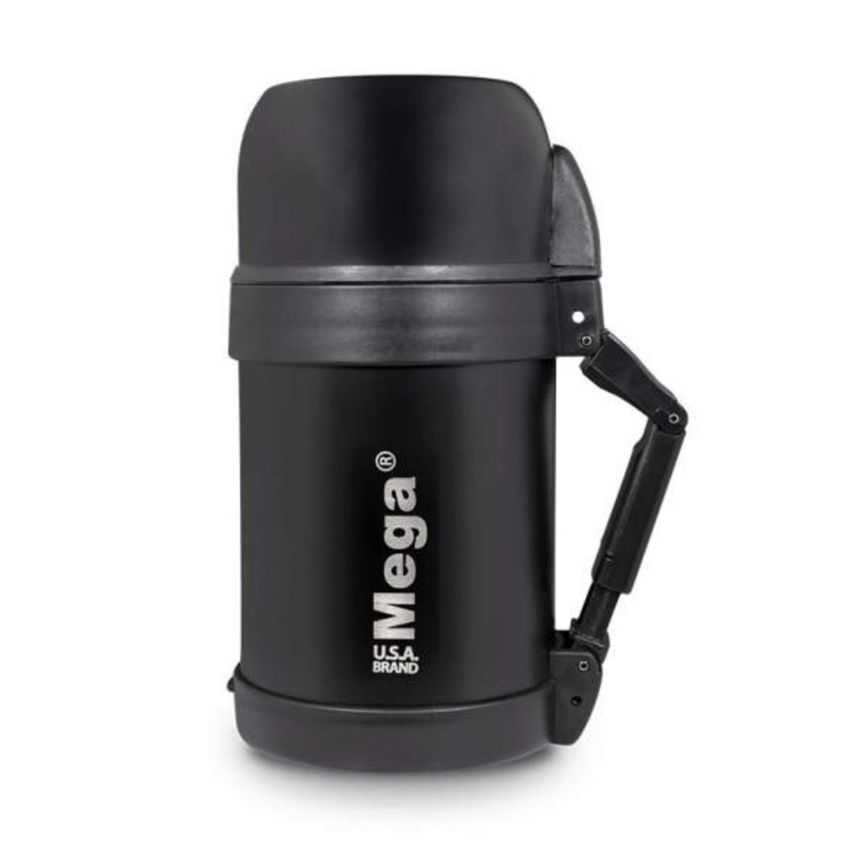 MEGA - Termo 800 cc Acero inoxidable negro Multipropósito