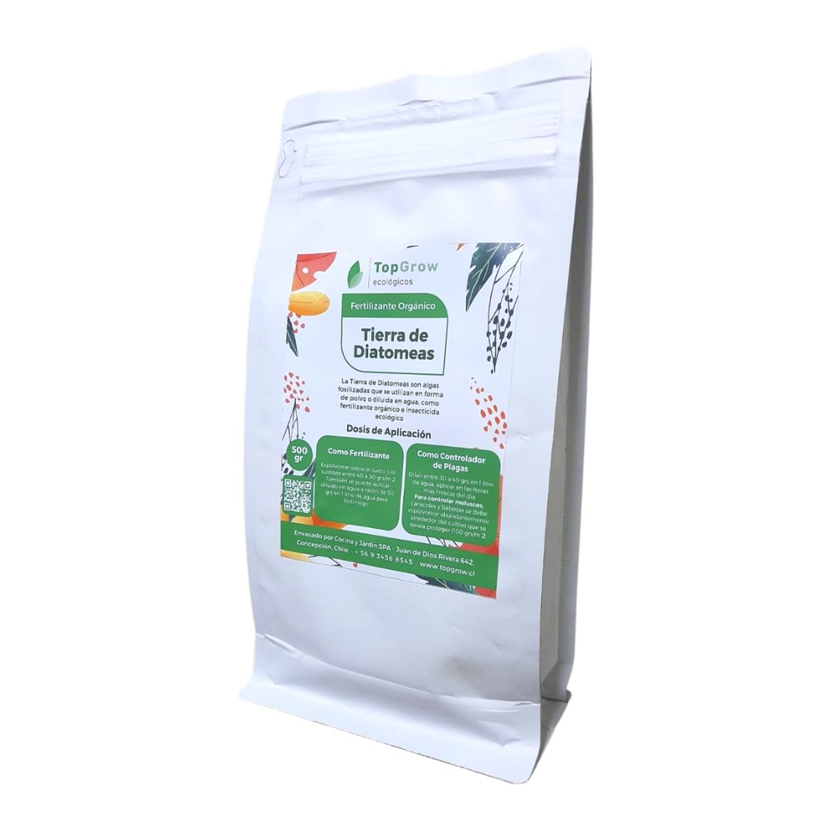 GENERICO - Tierra Diatomeas Fertilizante Insecticida ecológico - 500gr