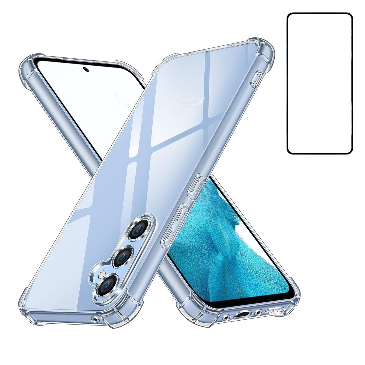 GENERICO - Carcasa Anti Golpes Para Samsung Galaxy S23 FE 5G y Lamina Completa