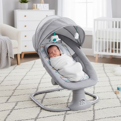 Imagen 2 del producto Silla Mecedora Columpio Inteligente Eléctrico Con Bluetooth