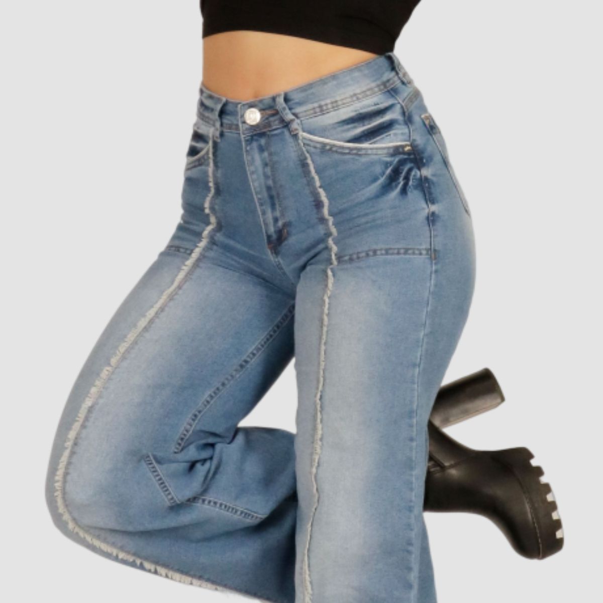 ONE WORLD - JEANS ONE WORLD, PALAZZO. TIRO ALTO  MARY SUMMER