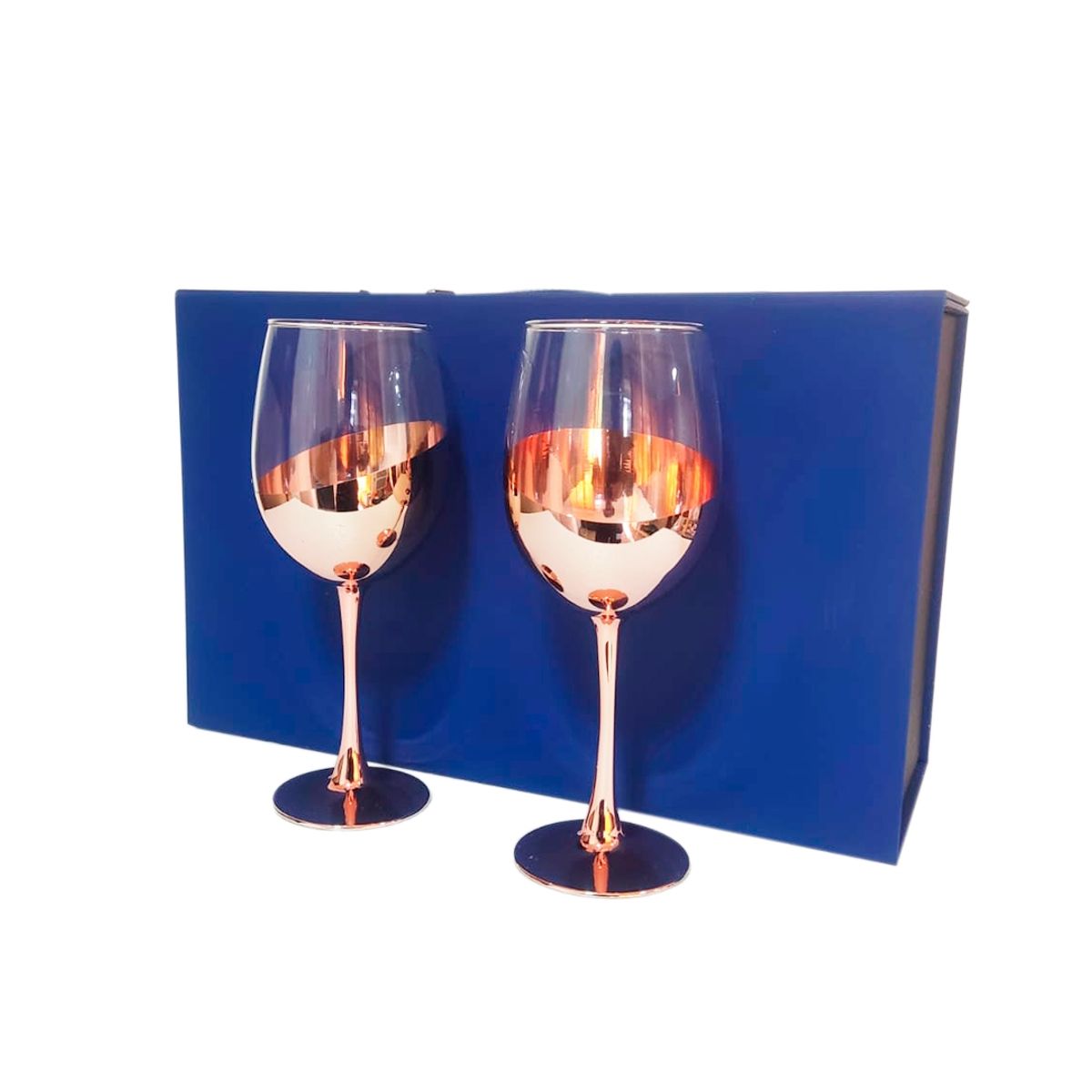 PERFECT CLASS - Set 2 Copas Vino Cobrizada 450ml