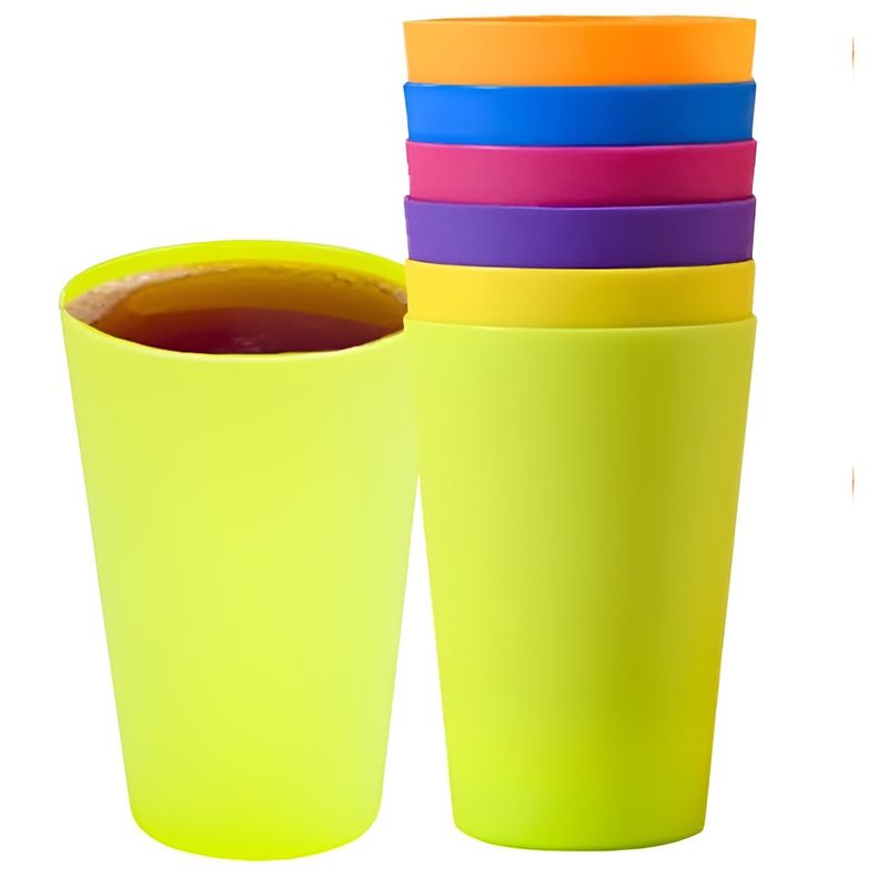 GENERICO - 6 Set De Vasos Vasos Plastico Vasos Reutilizables De Fiesta