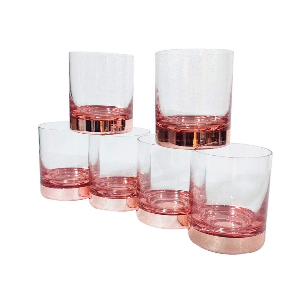 PERFECT CLASS - Set 6 Vasos Whisky Cobrizado