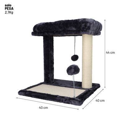 Imagen 2 del producto Rascador De Gatos Con Juguete Y Cama 44x40x40