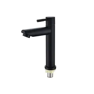 GENERICO - Llave Lavamanos Lavatorio Negro Mate OJO Solo Agua Fría LEER