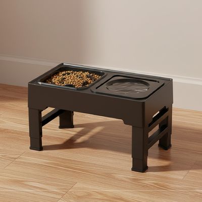 Imagen 2 del producto Plato Comedero Bebedero Antiderrame Ajustable Para Mascotas