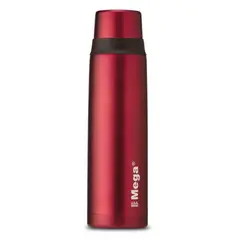 MEGA - Termo 1 litro de acero inoxidable rojo Megaslim