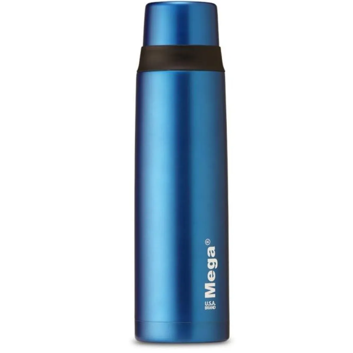 MEGA - Termo 470 cc de acero inoxidable azul Megaslim