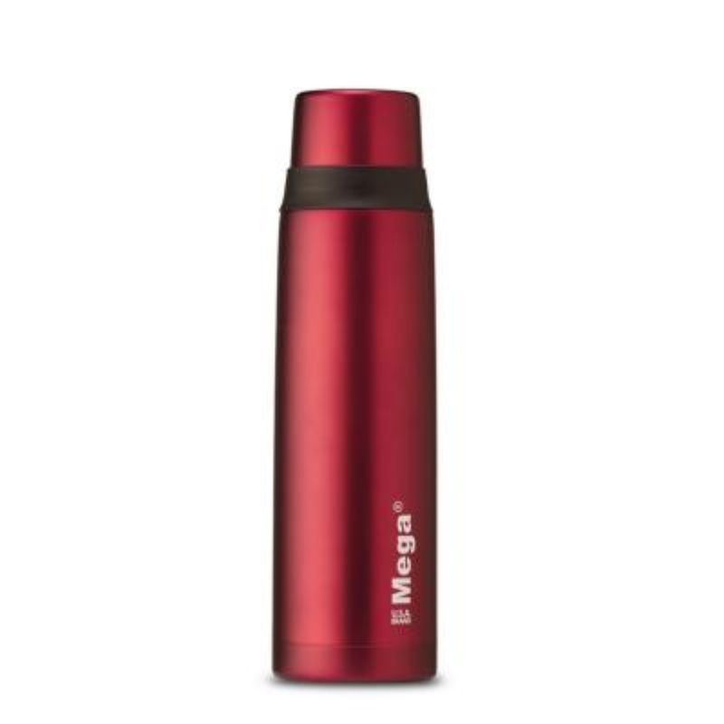 MEGA - Termo 1 litro de acero inoxidable rojo  Megaslim